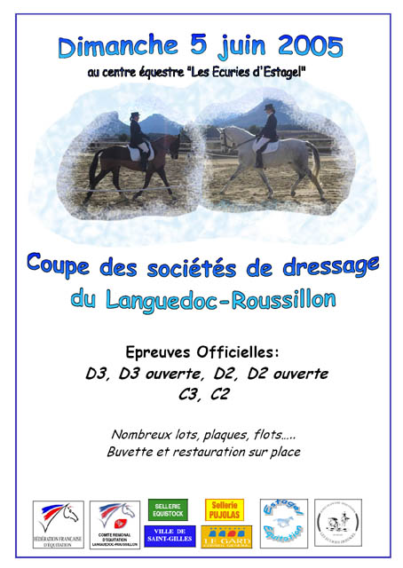 Coupe des sociétés du Languedoc - 05/06/05 - Estagel Affiche5